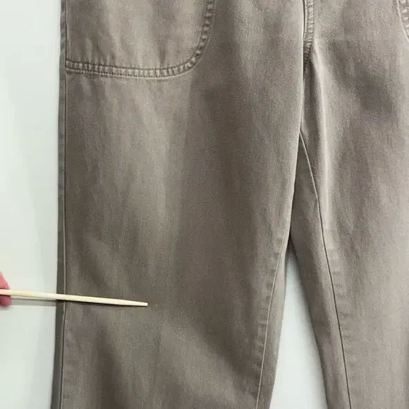 Vintage‎ Bass | 100% Cotton Y2K Khaki Ankle Pants Mid-Rise Straight Leg Size 4 - Picture 5 of 8